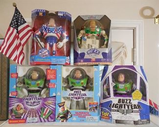 Buzz Lightyear Action Figures in Box - Stars & Stripes - Ultimate Talking - Infinity Edition - Holiday Hero