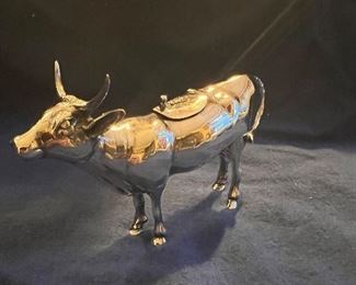 Sterling Silver Cow Creamer - Germany - Israel Freeman & Sons