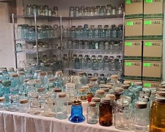 400+ thoughtfully curated canning and storage jar collection...antique, vintage and limited edition...