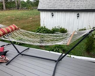 Hammock frame and hammock for one