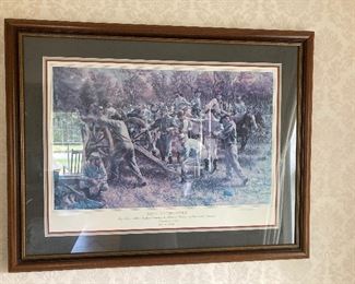 Rick Reeves, Devil on the River
Signed, triple matted, framed, numbered, certificated