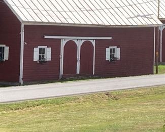 1800s barn filled with wood, Bottles, jars, tools, housewares, windows, tables, wooden boxes, baskets, collectibles, new items, blower, Too much to mention