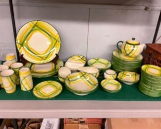 Whole set Vernonware Gingham pattern