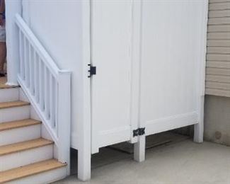 Very nice outdoor shower enclosure measures approx. 7 ft. x 4 ft.