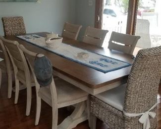 Stylish dining set seats 8