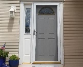 Entry door; storm/screen door