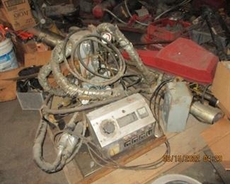 Cook's Paint urethane applicator machine