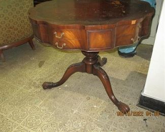 Old drum table (the owner was told this table was in Harry S Truman's home and was given to one of the housekeepers)