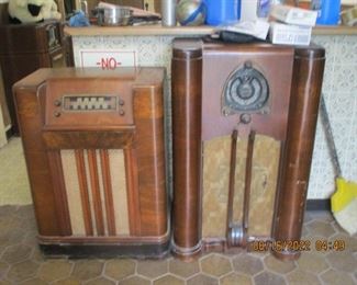 two of five console radios