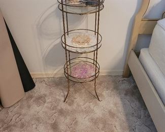 Brass Mid Century Side Table