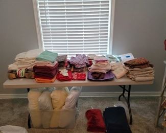 Lots of towels and linens