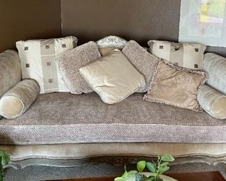 Drexel Heritage Chippendale style sofa + all pillows