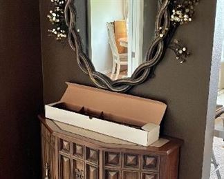 Hall table & large mirror