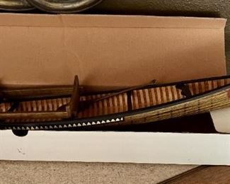 Wooden canoe - new in box