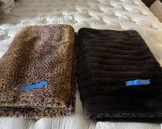 Faux fur throws