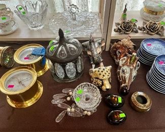 Big game blown glass ornaments