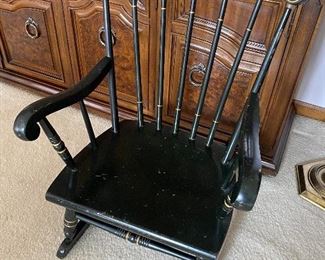 S. Bent & Bros. child’s rocking chair.