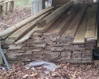 LOTS OF HARDWOOD SUCH AS RED & WHITE OAK
