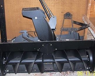 Snow blower (never used) goes with the Simplicity. 