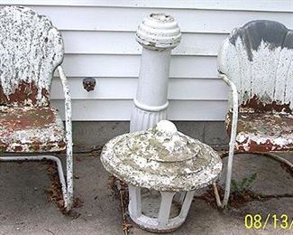 Vintage metal chairs