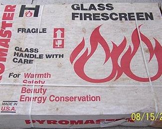 Pyromaster glass firescreen