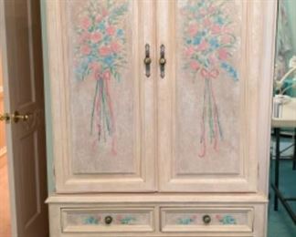 Hand-painted armoire