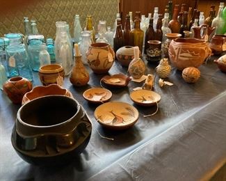 Santa Clara, San Juan, Costa Rican, Chilean pottery,  Juanita Gonzales black pot