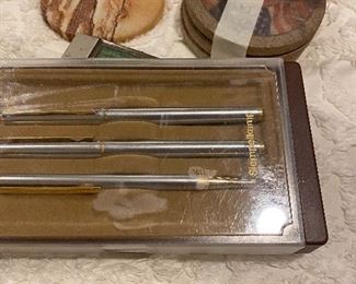 More coasters + pen set