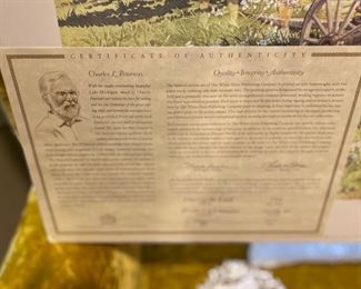 Charles L Peterson Art - unframed, numbered with certificate of authenticity