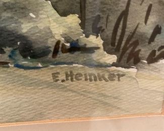 Art unframed by E. Heinker