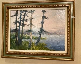 Glass framed picture