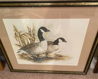 Framed print under glass by Pat Ford - numbered