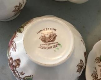 Harvest Time tea set by Johnson Brothers