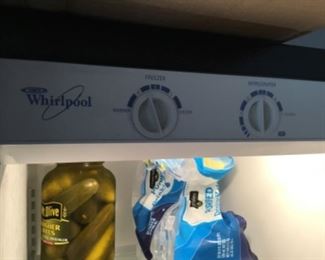 Whirlpool side by side refrigerator freezer- Garage