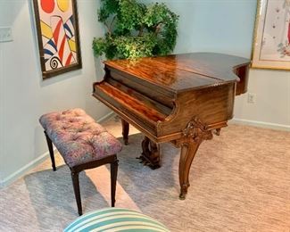 $4500 Wm Knabe & Co parlor grand piano with bench.  