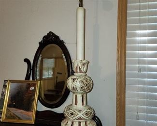 pair Mid century modern lamps