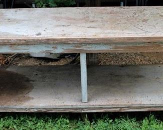 35 - Wood Produce Table 32 x 83 x 29.5