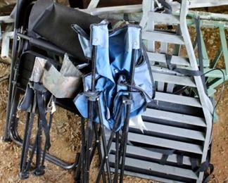 39 - Lot of assorted items folding chairs & more