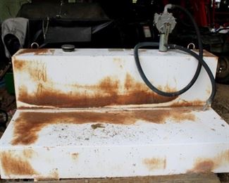 42 - Gas Tank w/ pump 30 x 59.5 x 31