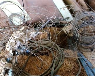 50 - Lot of barbwire & scrap metal