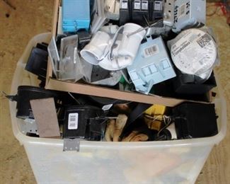 78 - Plastic Tote full of assorted items