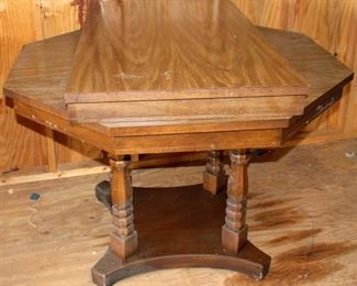 79 - Wood Table w/ leaf 30 x 46