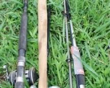 106 - Lot of fishing rods- AS IS