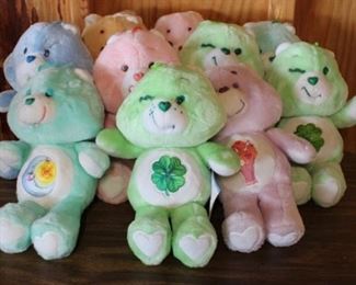 142 - 10 pc. Lot 13" Care Bears Stuffed Bears