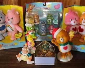 145 - 7 pc. lot assorted Care Bears Stuffed Bears