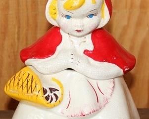 151 - Red Riding Hood Cookie Jar 13" Tall