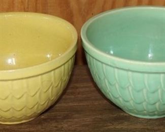 152 - Pair McCoy Mixing Bowls 8" x 5"