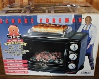167 - George Foreman 8" Toaster/Oven/Broiler In Box