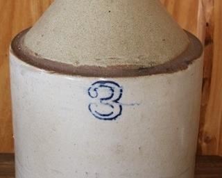 195 - 3 Gallon Stoneware Jug 17" x 10"