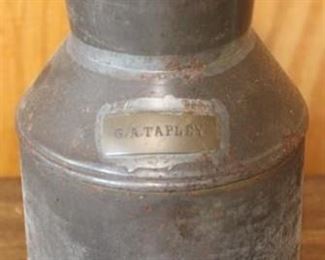 198 - Antique Milk Can 12" Tall